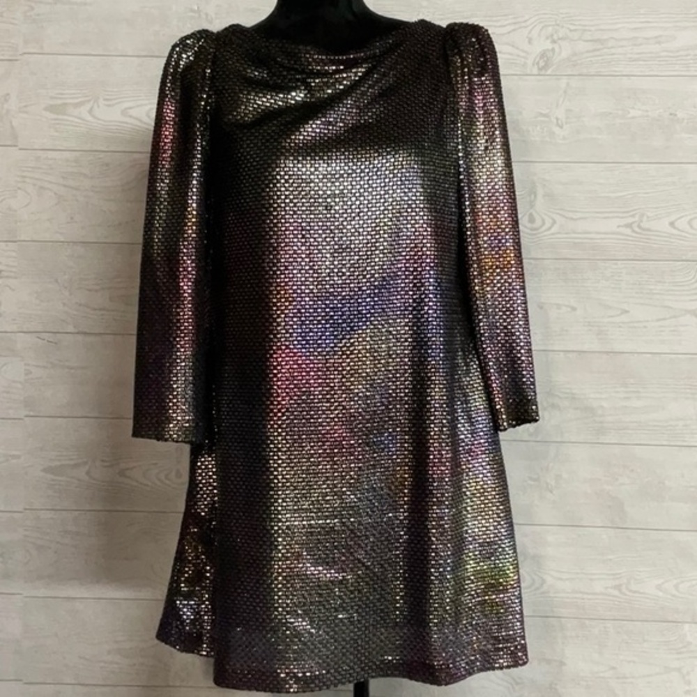 Free people Y2K retro disco dress‎ long sleeve XS